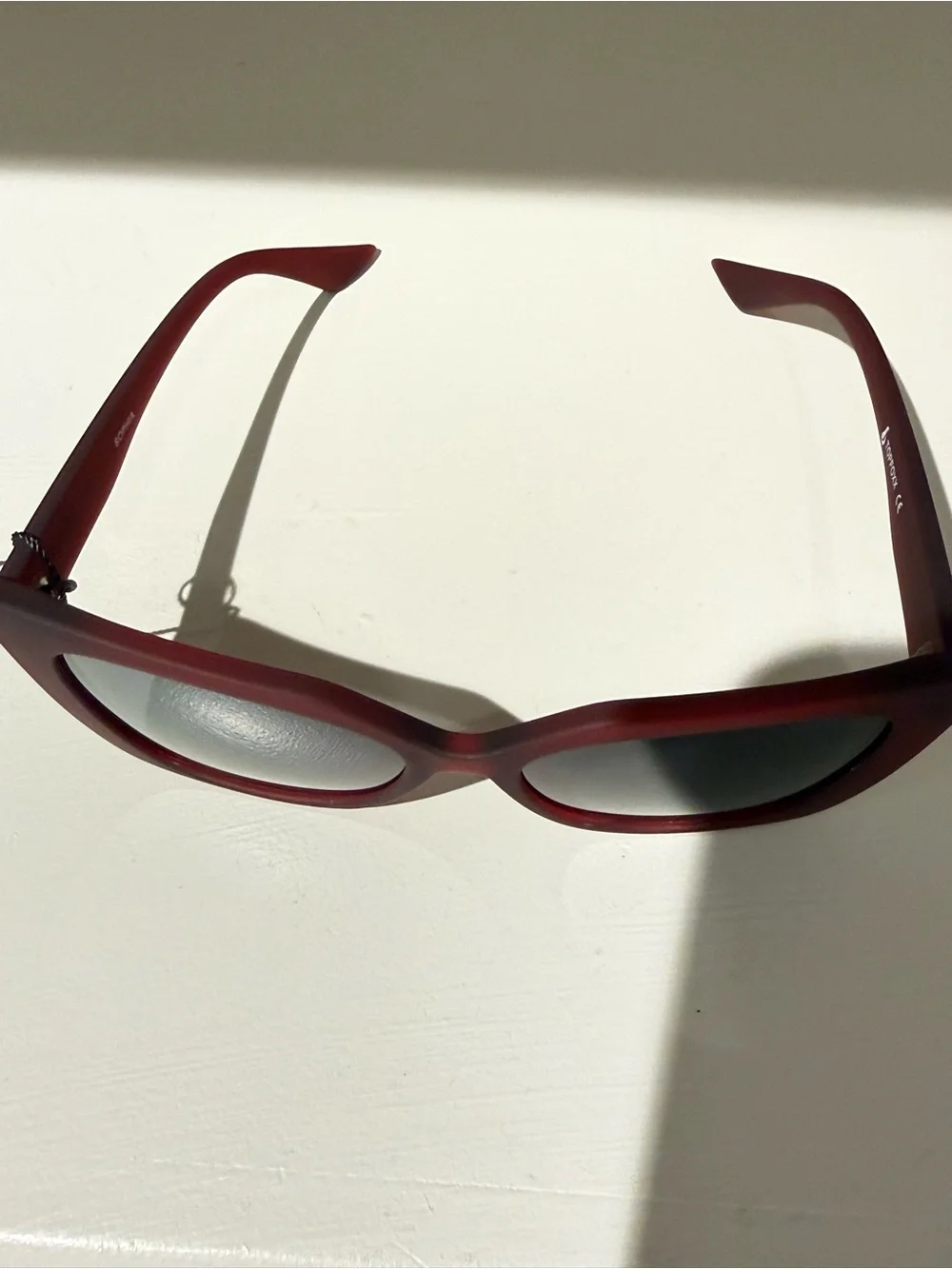 Topfoxx Sophia Burgundy Cat Eye Sunglasses Retro Old Hollywood Style